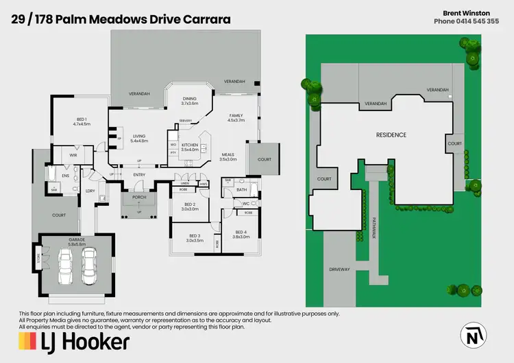 Floorplan of Homely house listing, 29/178 Palm Meadows, Carrara QLD 4211