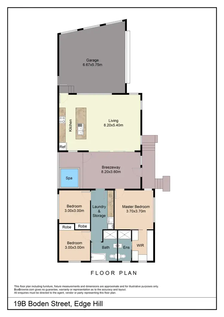 Floorplan of Homely house listing, 19B Boden Street, Edge Hill QLD 4870
