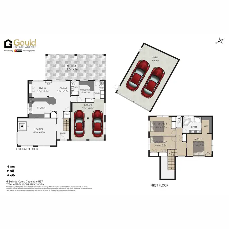 Floorplan of Homely house listing, 6 Belinda Court, Capalaba QLD 4157