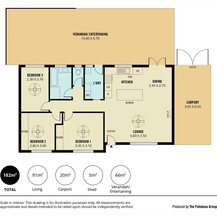 Floorplan of Homely house listing, 4 Blampied Street, Wynn Vale SA 5127