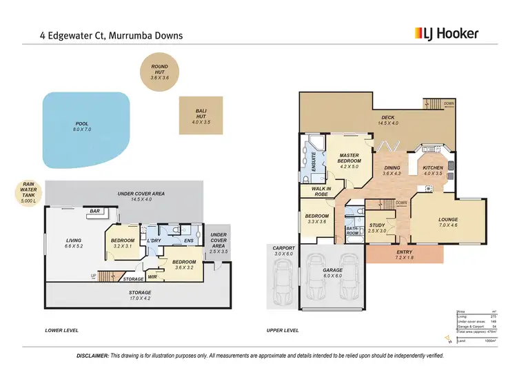 Floorplan of Homely house listing, 4 Edgewater Court, Murrumba Downs QLD 4503
