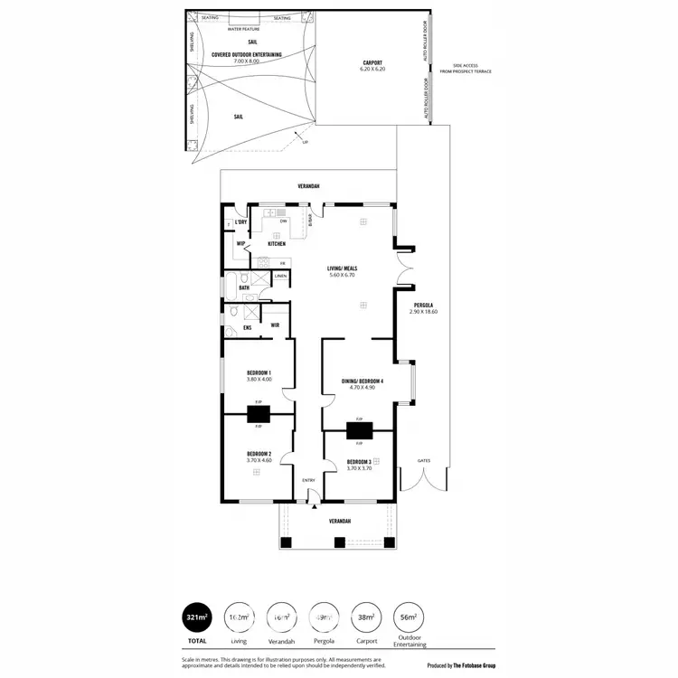 Floorplan of Homely house listing, 1 College Avenue, Prospect SA 5082
