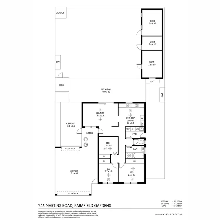 Floorplan of Homely house listing, 246 Martins Road, Parafield Gardens SA 5107