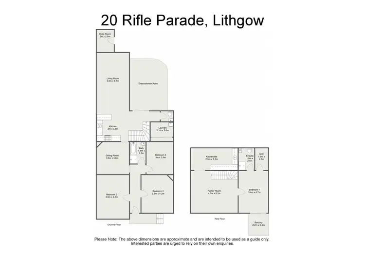 Floorplan of Homely house listing, 20 Rifle Parade, Lithgow NSW 2790