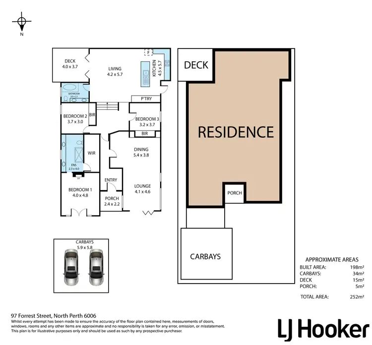 Floorplan of Homely house listing, 97 Forrest Street, North Perth WA 6006