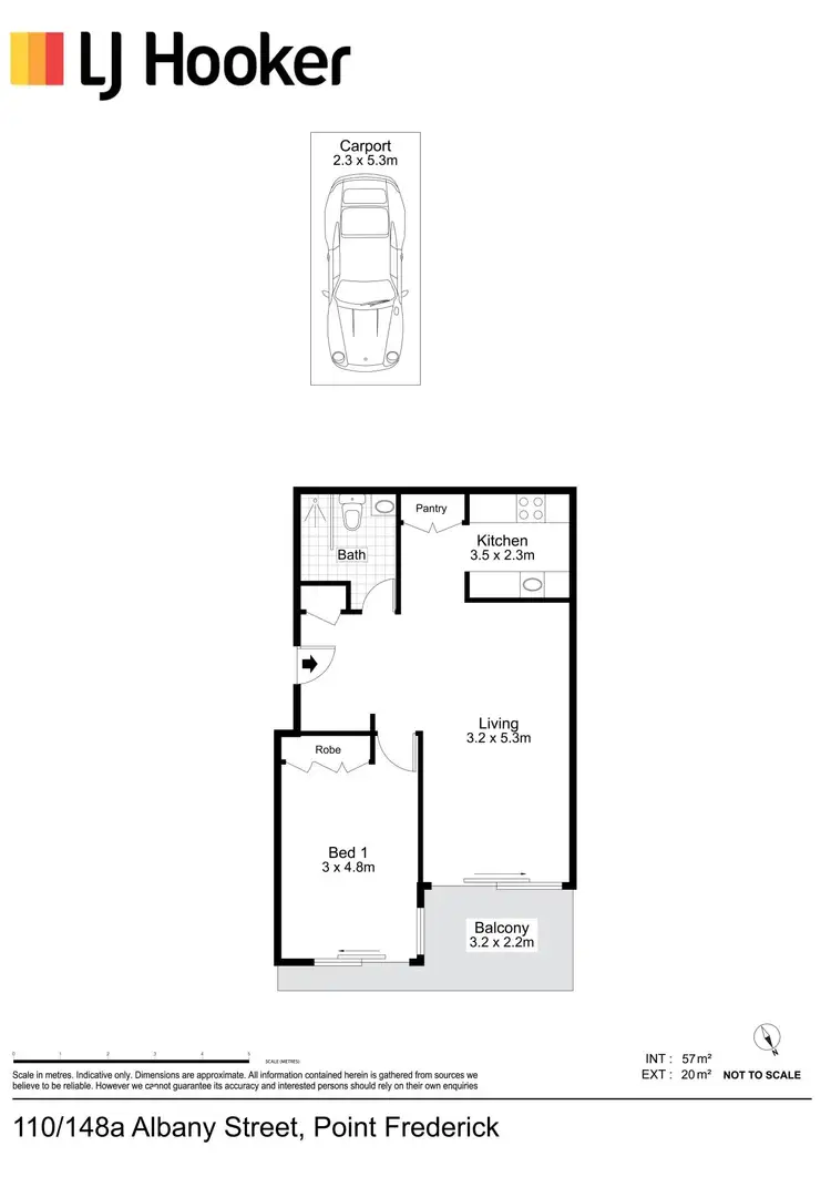 Floorplan of Homely apartment listing, 110/148A Albany Street, Point Frederick NSW 2250