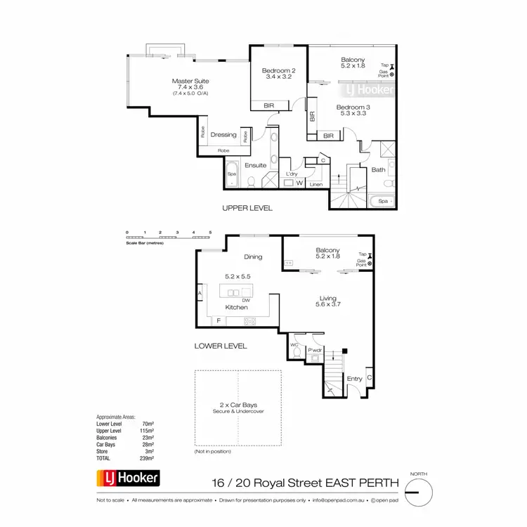 Floorplan of Homely apartment listing, 16/20 Royal Street, East Perth WA 6004