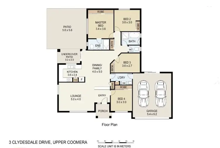 Floorplan of Homely house listing, 3 Clydesdale Drive, Upper Coomera QLD 4209
