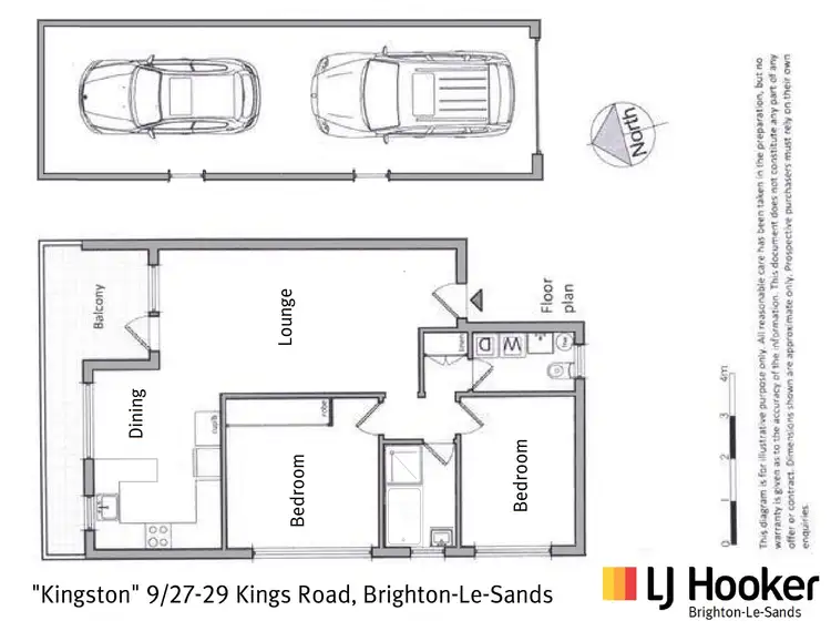 Floorplan of Homely unit listing, 9/27-29 Kings Road, Brighton-Le-Sands NSW 2216