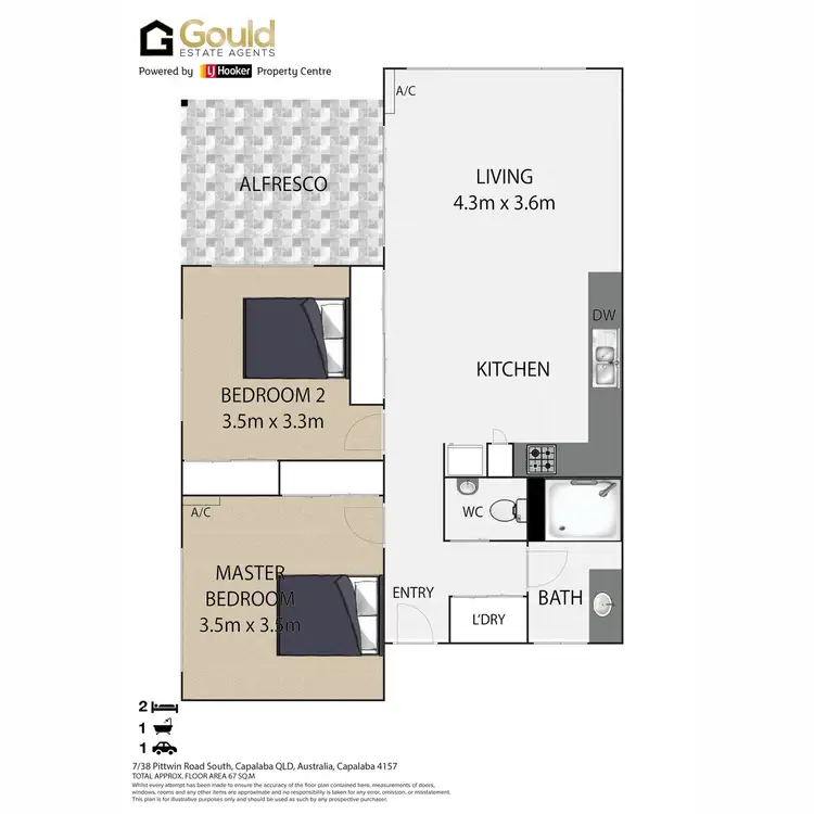 Floorplan of Homely unit listing, 7/38 Pittwin Road South, Capalaba QLD 4157