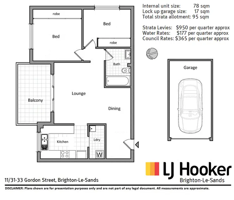 Floorplan of Homely unit listing, 11/31-33 Gordon Street, Brighton-Le-Sands NSW 2216