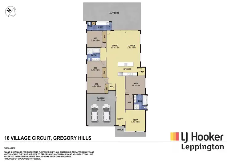 Floorplan of Homely house listing, 16 Village Circuit, Gregory Hills NSW 2557