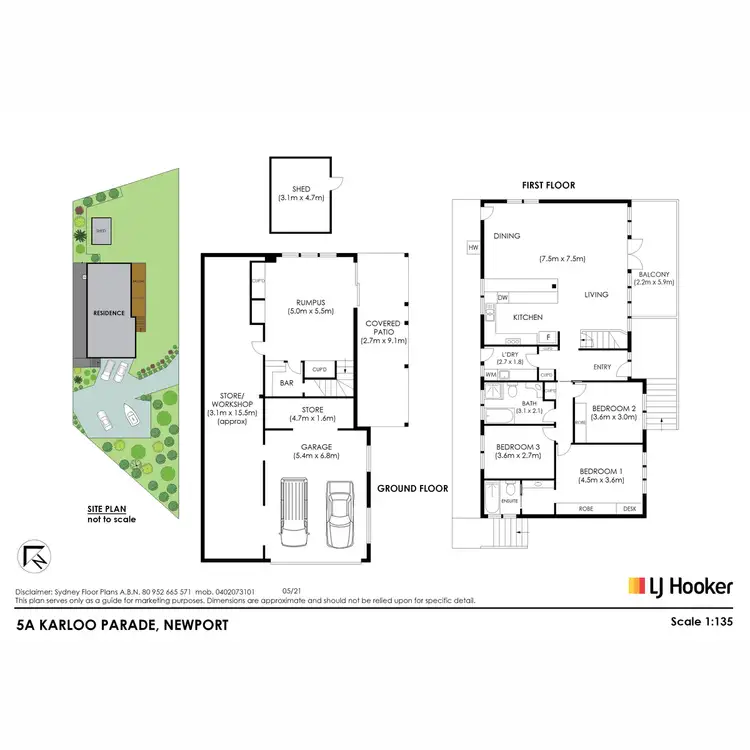 Floorplan of Homely house listing, 5a Karloo Parade, Newport NSW 2106