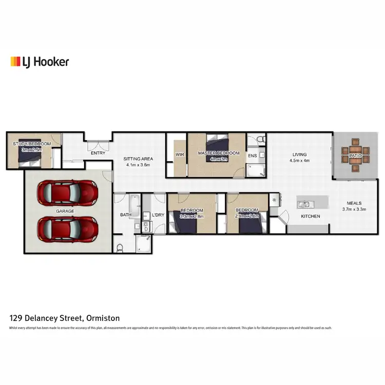 Floorplan of Homely house listing, 129 Delancey Street, Ormiston QLD 4160