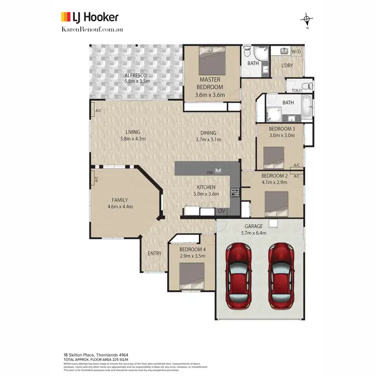 Floorplan of Homely house listing, 18 Skilton Place, Thornlands QLD 4164
