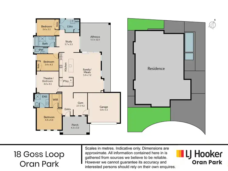 Floorplan of Homely house listing, 18 Goss Loop, Oran Park NSW 2570