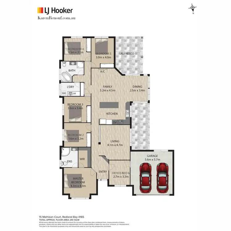 Floorplan of Homely house listing, 15 Mathison Court, Redland Bay QLD 4165