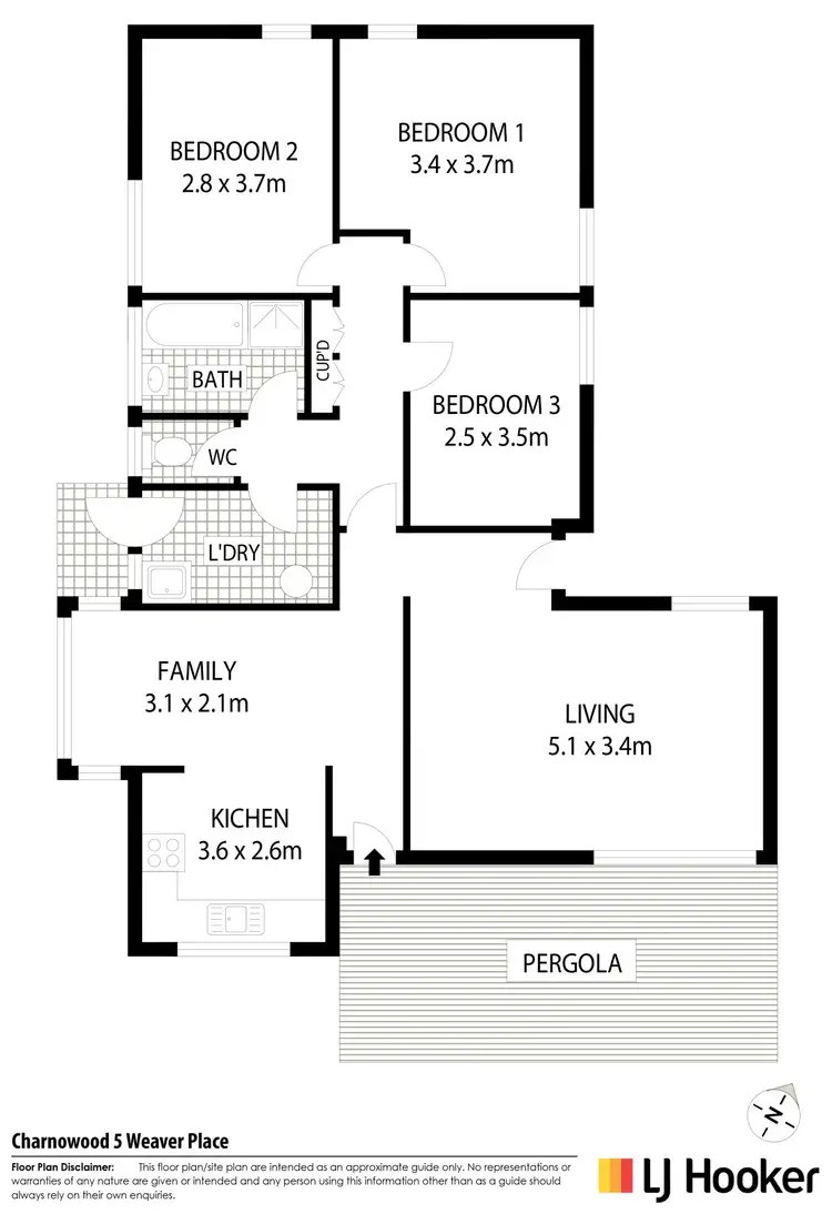 Floorplan of Homely house listing, 5 Weaver Place, Charnwood ACT 2615