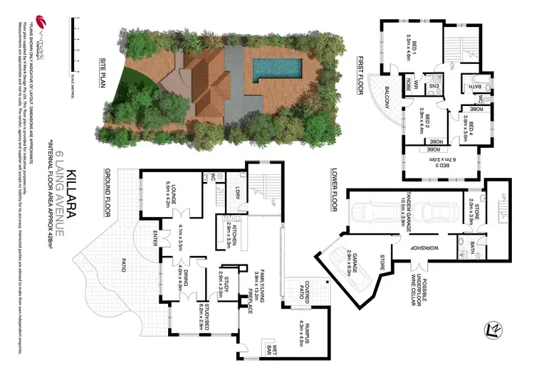Floorplan of Homely house listing, 6 Laing Ave, Killara NSW 2071