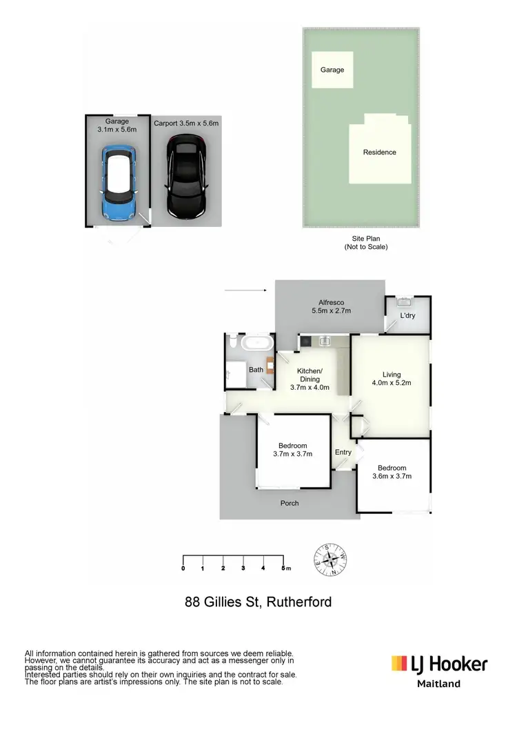 Floorplan of Homely house listing, 88 Gillies Street, Rutherford NSW 2320