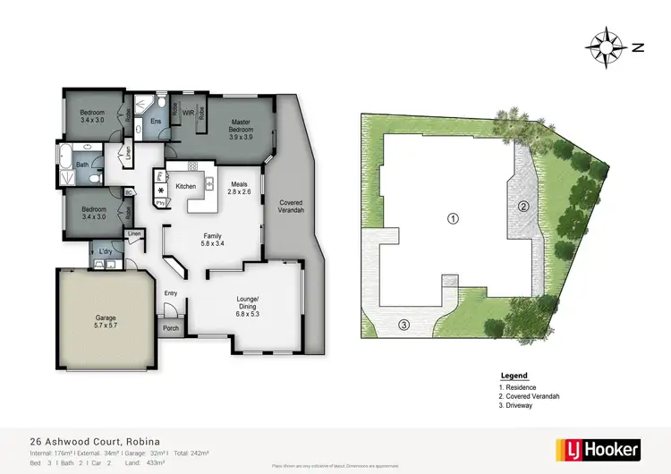 Floorplan of Homely house listing, 26 Ashwood Court, Robina QLD 4226