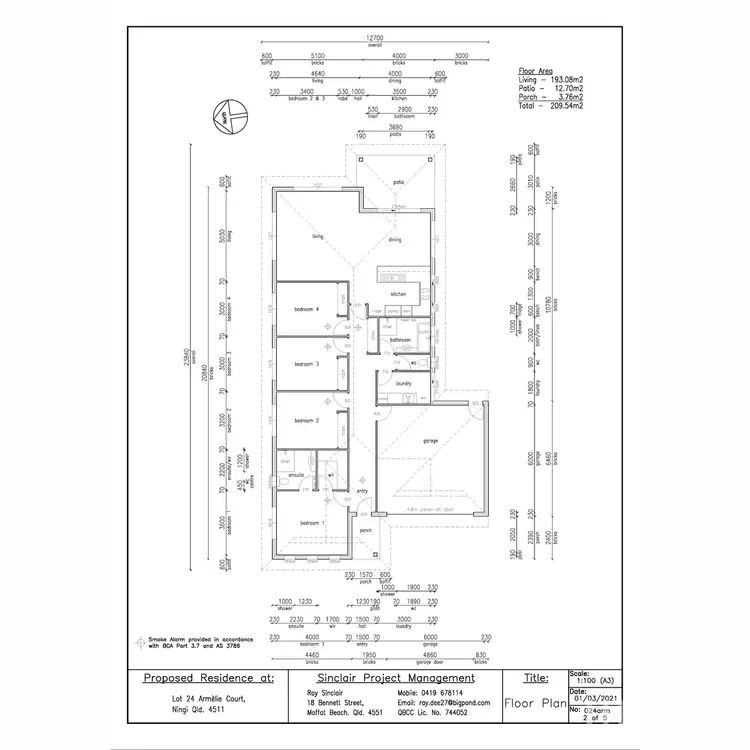 Floorplan of Homely house listing, 5 Armelie Court, Ningi QLD 4511