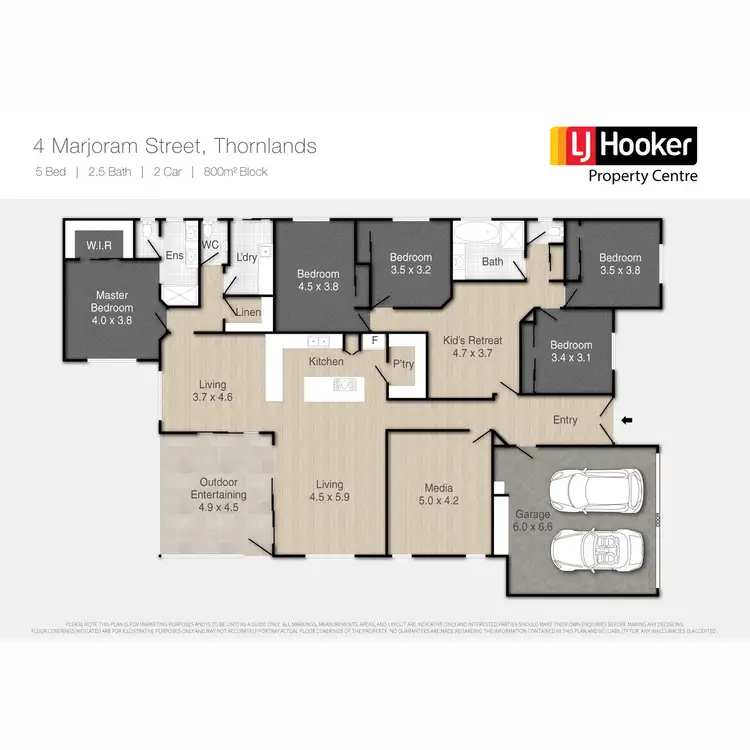 Floorplan of Homely house listing, 4 Marjoram Street, Thornlands QLD 4164