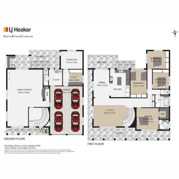 Floorplan of Homely house listing, 53 Kildare Street, Carina Heights QLD 4152