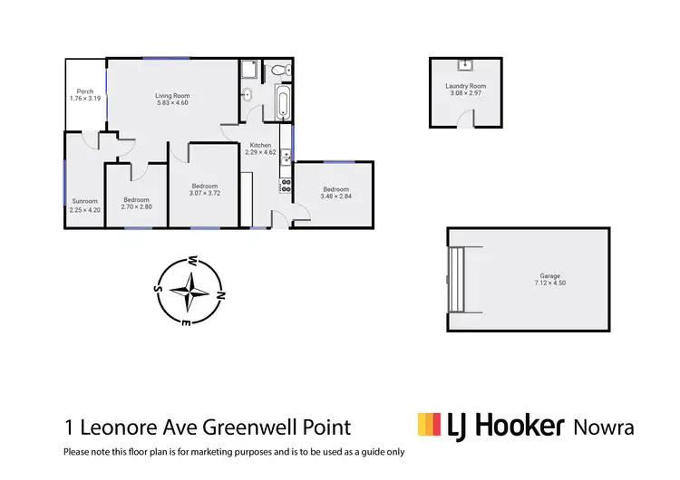 Floorplan of Homely house listing, 1 Leonore Avenue, Greenwell Point NSW 2540