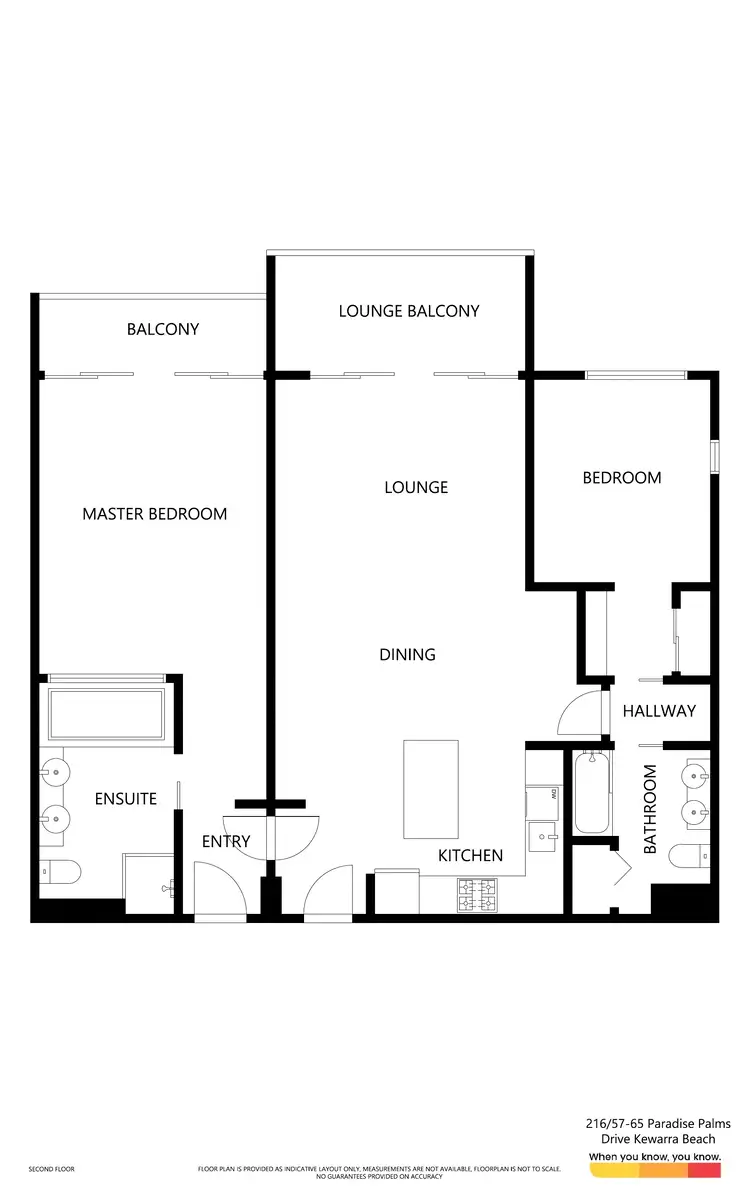 Floorplan of Homely apartment listing, 216/57-65 Paradise Palms Drive, Kewarra Beach QLD 4879