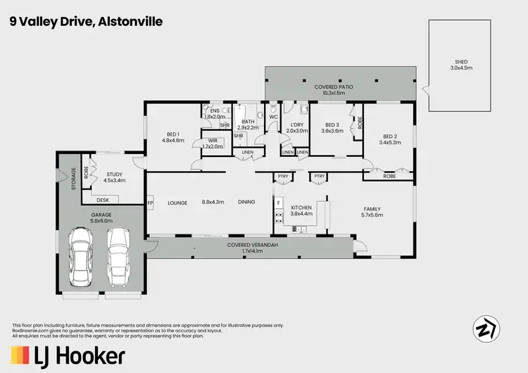 Floorplan of Homely house listing, 9 Valley Drive, Alstonville NSW 2477