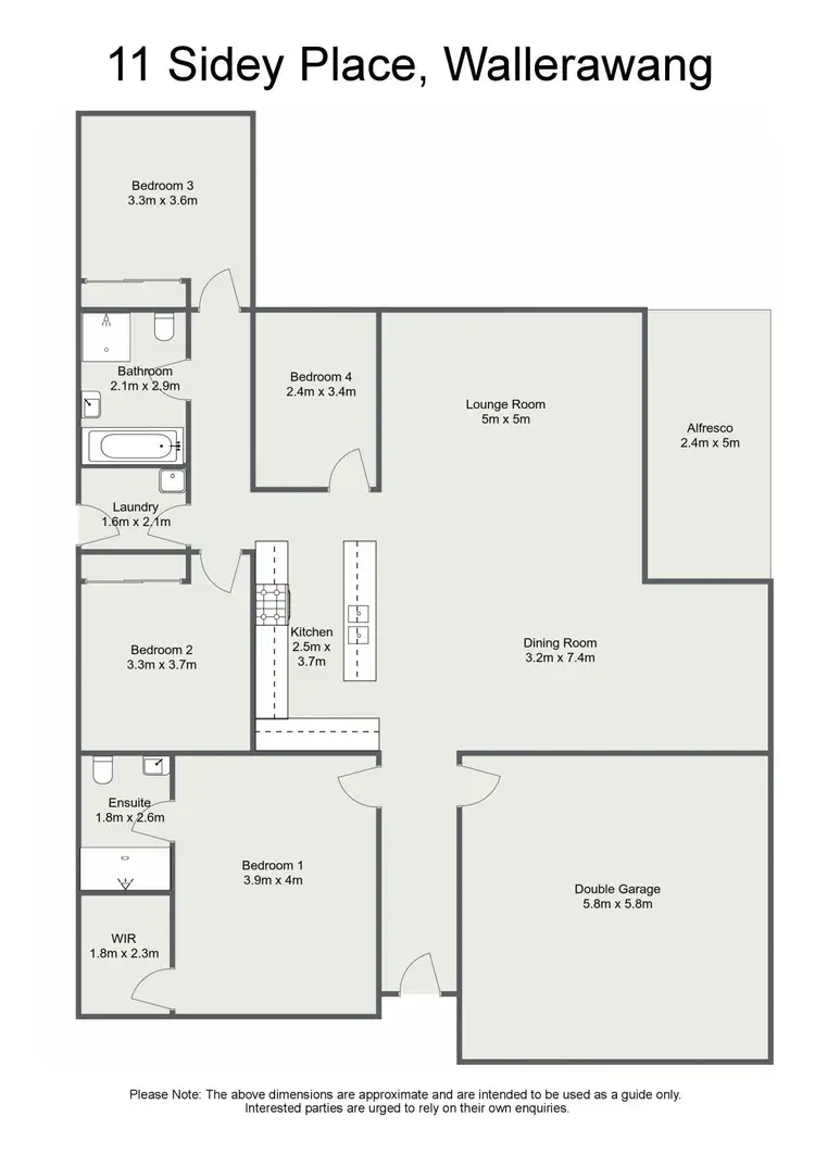 Floorplan of Homely house listing, 11 Sidey Place, Wallerawang NSW 2845