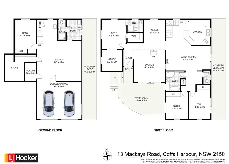 Floorplan of Homely house listing, 13 Mackays Road, Coffs Harbour NSW 2450