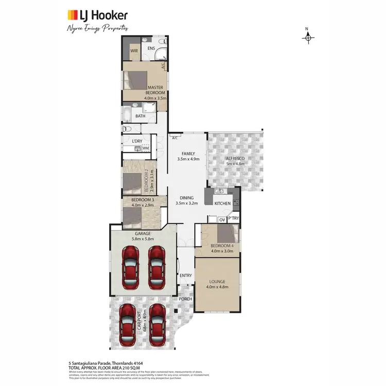 Floorplan of Homely house listing, 5 Santagiuliana Parade, Thornlands QLD 4164
