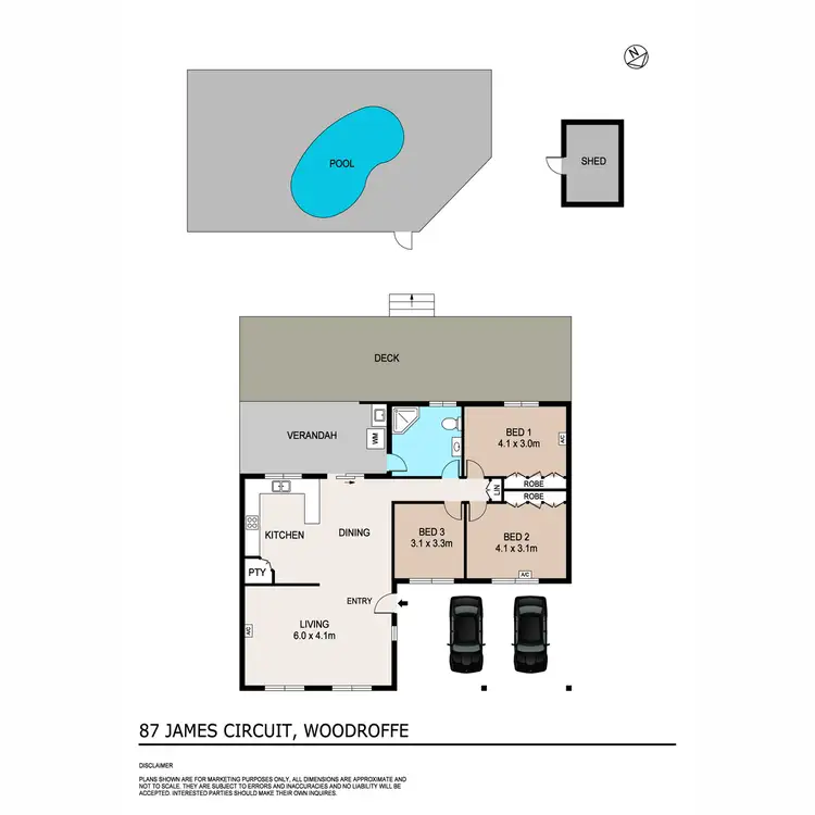 Floorplan of Homely house listing, 87 James Circuit, Woodroffe NT 830