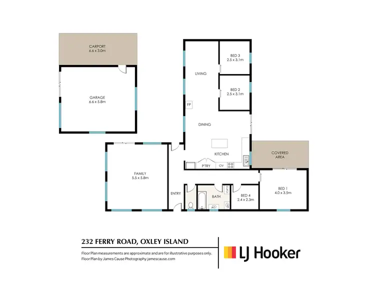 Floorplan of Homely rural property listing, 232 Ferry Road, Oxley Island NSW 2430