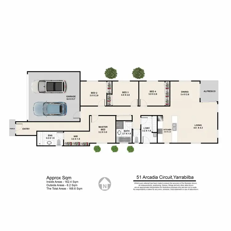 Floorplan of Homely house listing, 51 Arcadia Circuit, Yarrabilba QLD 4207