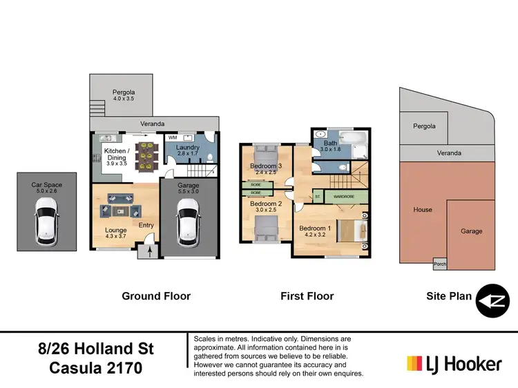 Floorplan of Homely townhouse listing, 8/26 Holland Crescent, Casula NSW 2170