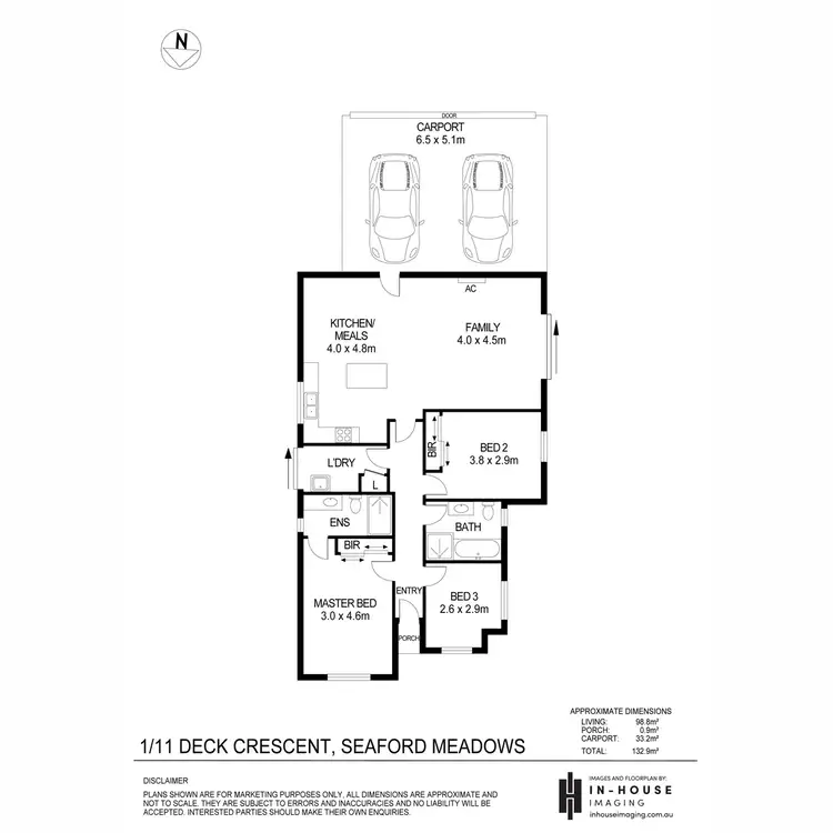 Floorplan of Homely house listing, 1/11 Deck Crescent, Seaford Meadows SA 5169