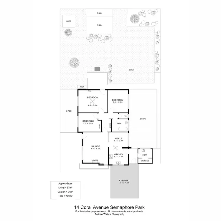 Floorplan of Homely house listing, 14 Coral Avenue, Semaphore Park SA 5019
