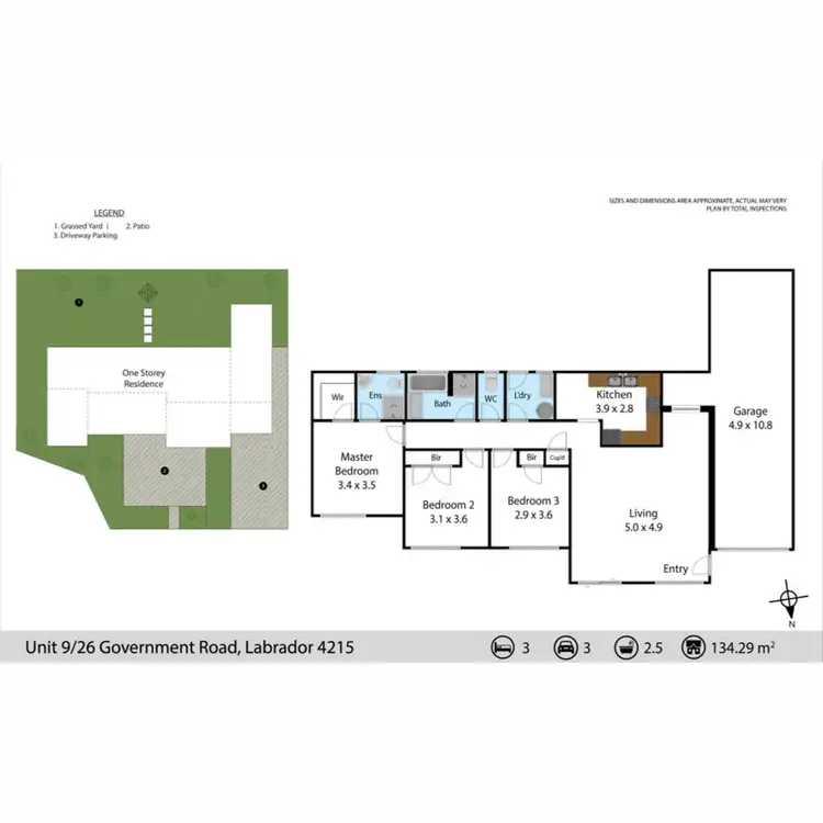 Floorplan of Homely villa listing, 9/26 Government Road, Labrador QLD 4215