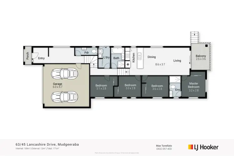 Floorplan of Homely house listing, 63/45 Lancashire Drive, Mudgeeraba QLD 4213