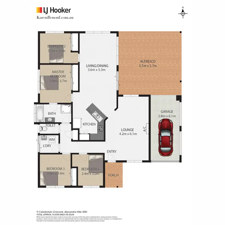 Floorplan of Homely house listing, 11 Caledonian Crescent, Alexandra Hills QLD 4161