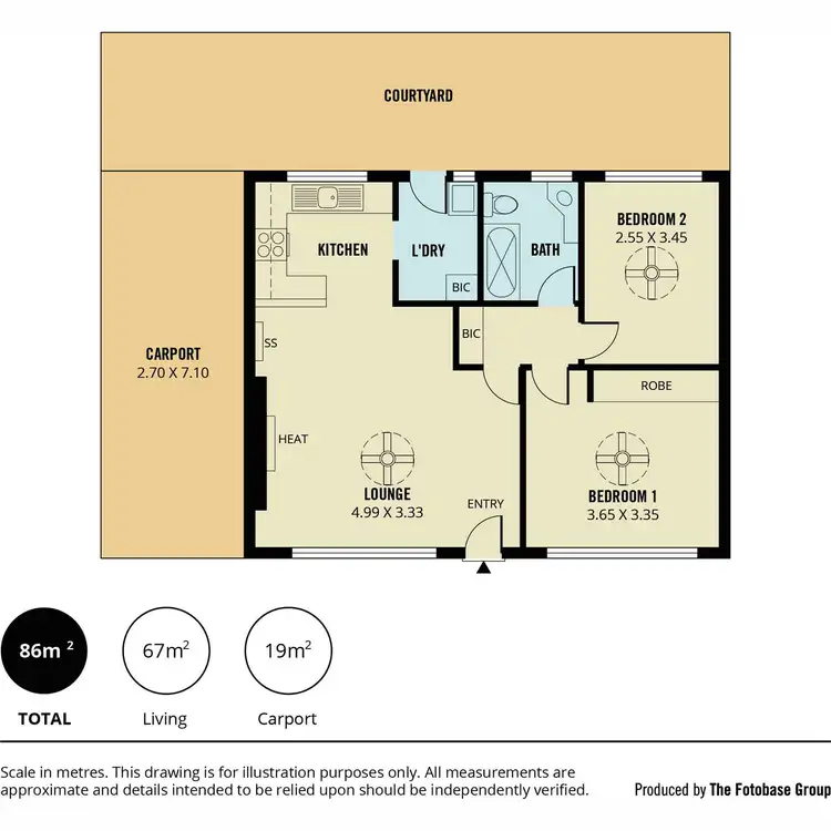 Floorplan of Homely unit listing, 3/1330 North East Road, Tea Tree Gully SA 5091