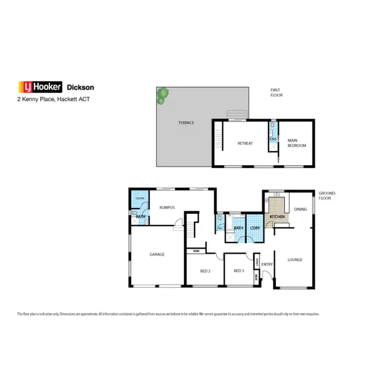 Floorplan of Homely house listing, 2 Kenny Place, Hackett ACT 2602