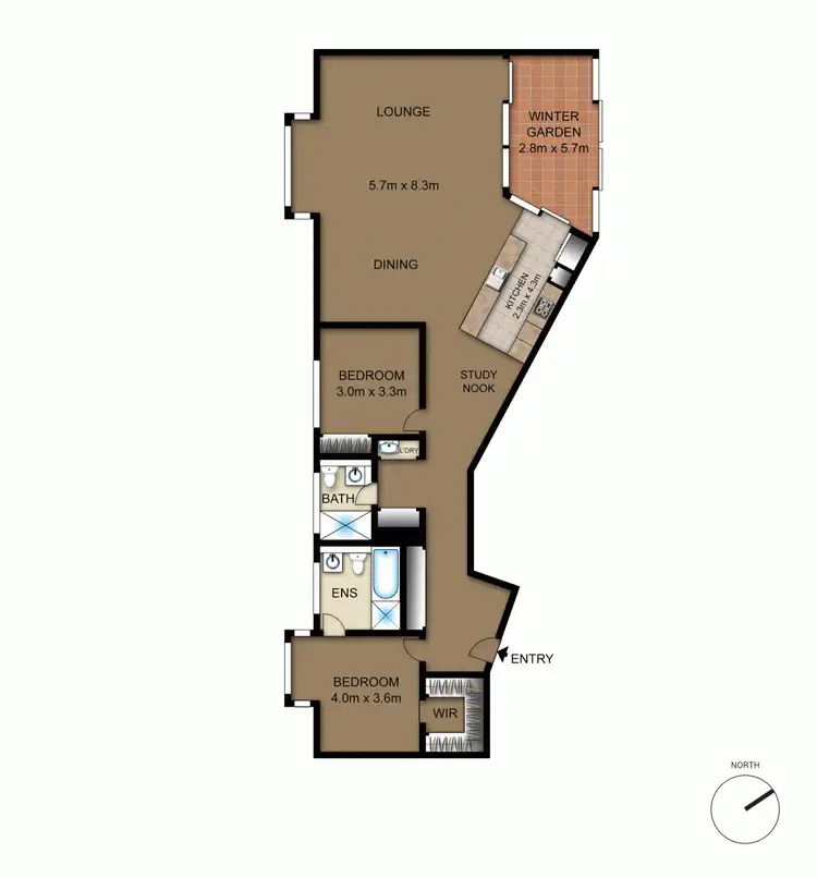 Floorplan of Homely apartment listing, 33/9 Eastlake Parade, Kingston ACT 2604