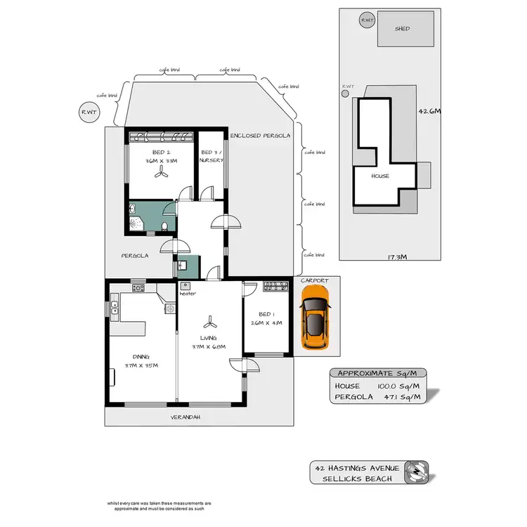 Floorplan of Homely house listing, 42 Hastings Avenue, Sellicks Beach SA 5174