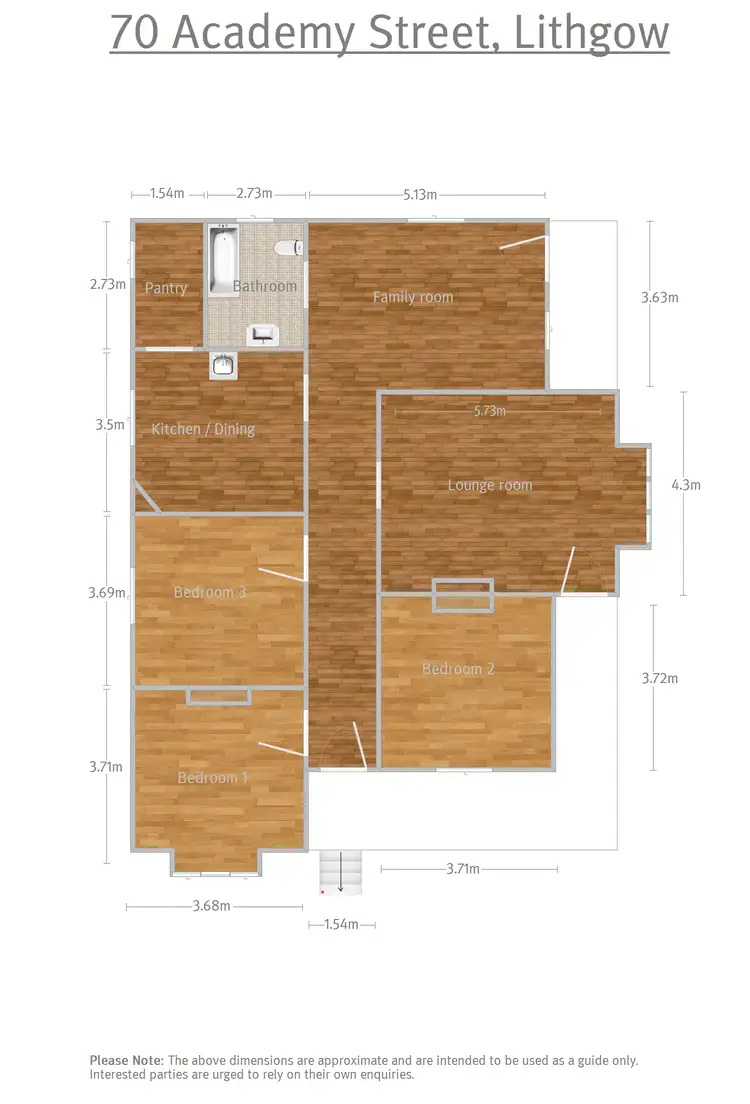 Floorplan of Homely house listing, 70 Academy Street, Lithgow NSW 2790