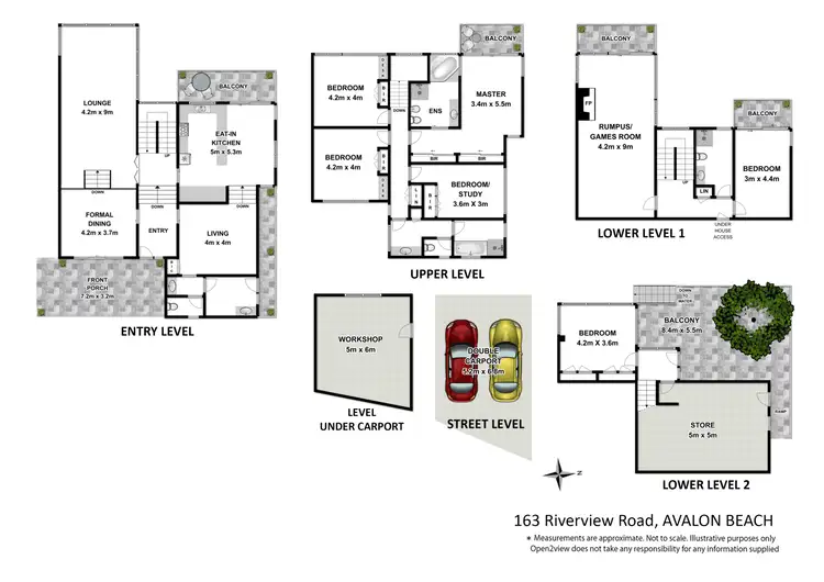 Floorplan of Homely house listing, 163 Riverview Road, Avalon Beach NSW 2107