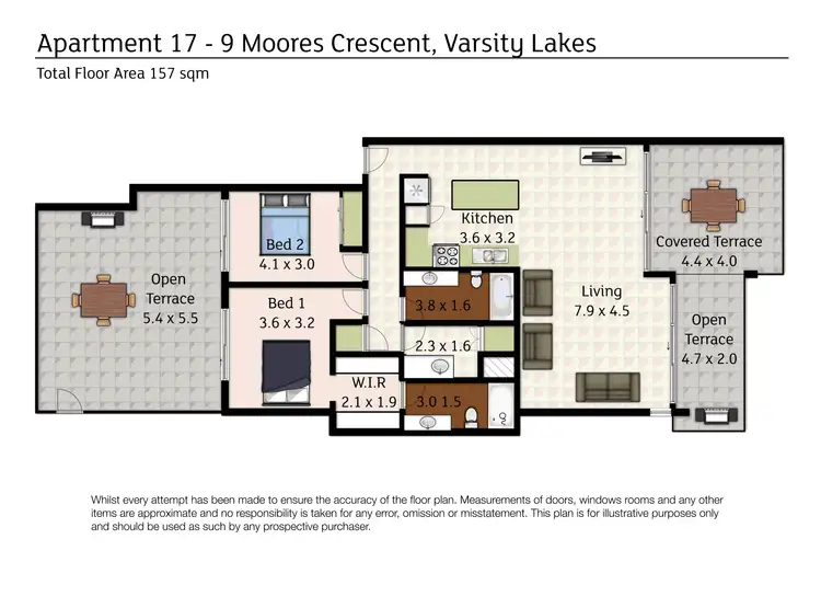 Floorplan of Homely unit listing, 17/9 Moores Crescent, Varsity Lakes QLD 4227